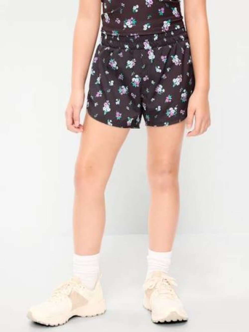 NWOT Old Navy floral high-waisted dolphin-hem shorts size M 8